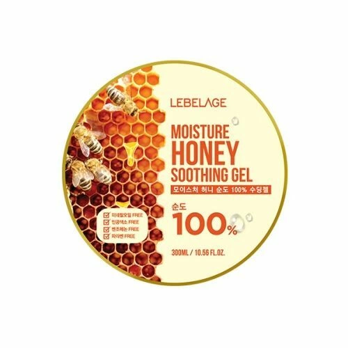 Гель для тела Lebelage Moisture Honey Purity 100% Soothing Gel с экстрактом мёда, 300 мл.