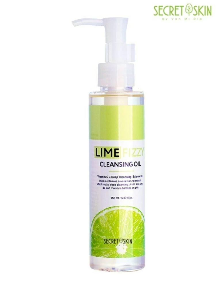 Secret Skin Гидрофильное масло для лица Lime Fizzy Cleansing Oil, 150 мл.