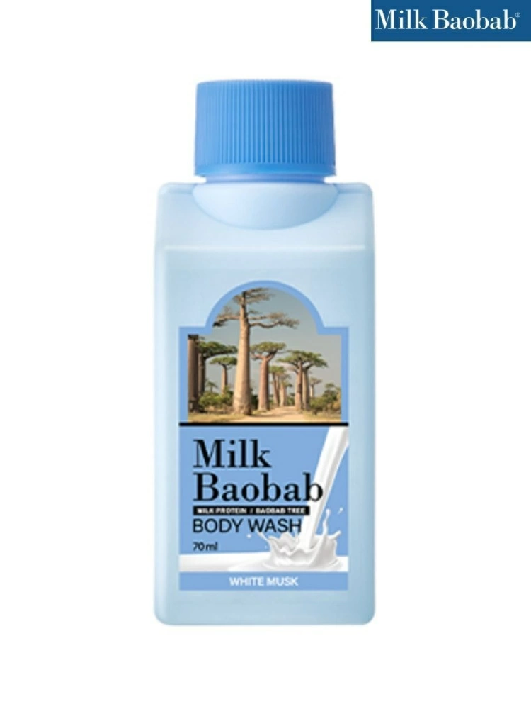 MilkBaobab Гель Body Wash White Musk Travel Edition, 70 мл.