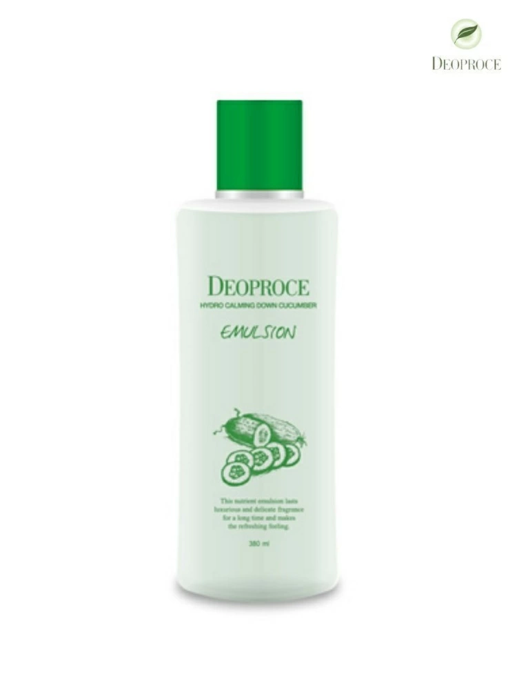 Deoproce Тонер для лица успокаивающий Hydro Calming Down Cucumber Toner с экстрактом огурца, 380 мл.