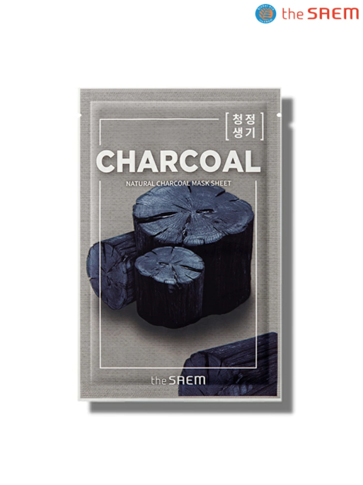 The Saem Тканевая маска Natural Charcoal Mask Sheet, 21 мл.