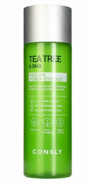 Consly Tea Tree & Bha Peeling Toner-Essence Отшелушивающий пилинг-тонер с чайным деревом и салициловой кислотой 200мл