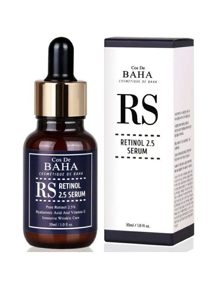 Cos De Baha Омолаживающая сыворотка для лица Retinol Serum RS60 с ретинолом, 60 мл.