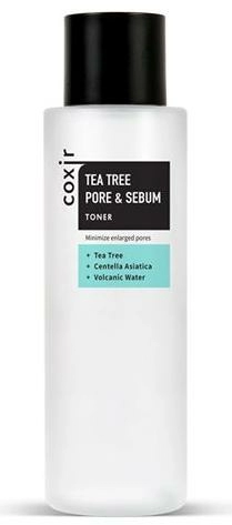 Coxir Тонер для сужения пор Tea Tree Pore & Sebum Toner с чайным деревом, 150 мл.