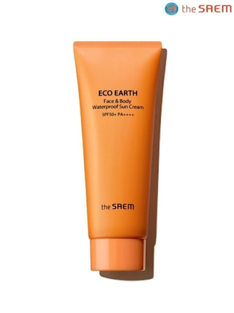 The Saem Солнцезащитный крем Eco Earth Face & Body Waterproof Sun Cream SPF 50+ PA++++, 100 гр.