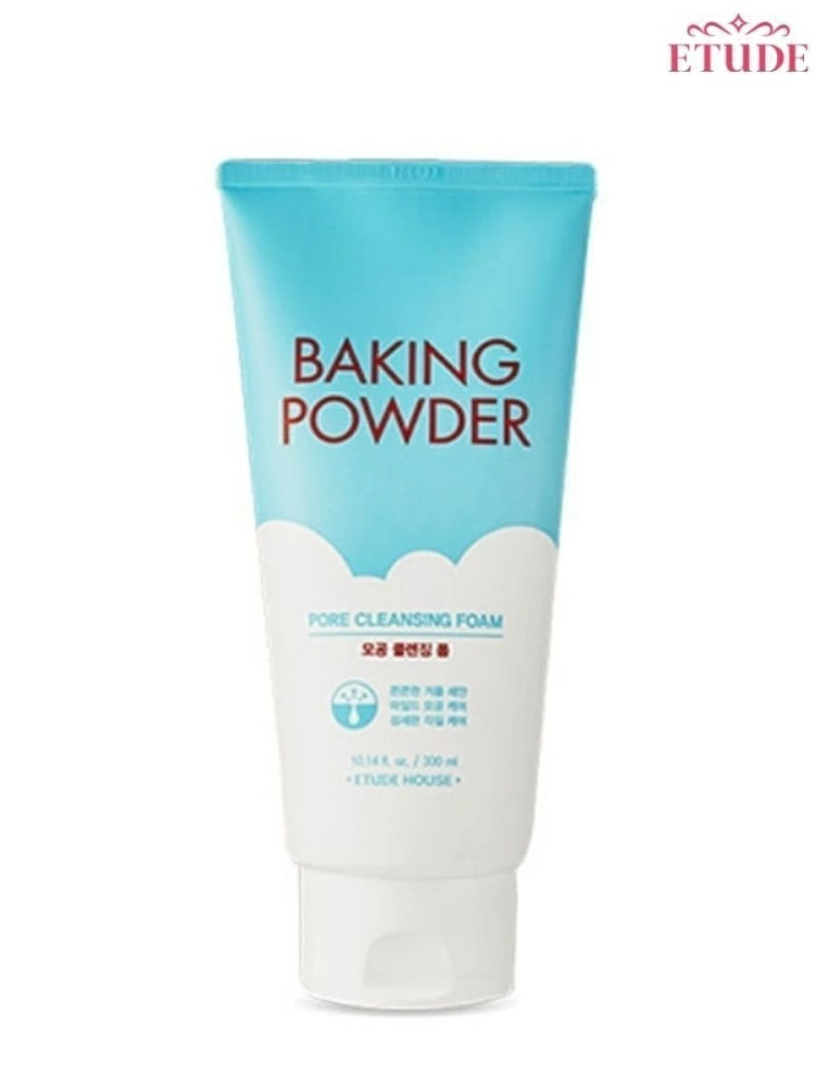 Etude House Пенка для умывания тройного действия Baking Powder Pore Cleansing Foam, 300 мл.