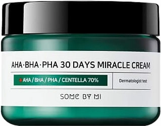Some By Mi Крем для лица SOME BY MI AHA.BHA.PHA 30 Days Miracle Cream с AHA и BHA кислотами, 60 мл.