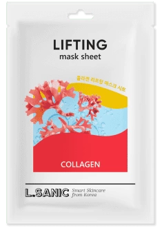 L.Sanic Тканевая маска коллагеновая с эффектом лифтинга Collagen Lifting Mask Sheet, 25мл