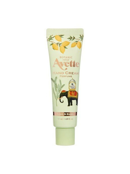 Tonymoly AVETTE BOTANIC RELIEF LIME&BASIL HAND CREAM Парфюмированный крем для рук c ароматом лайма и базилика 142мл