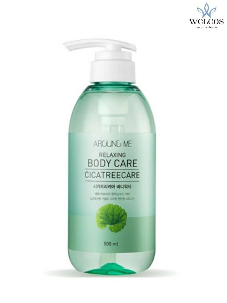 Welcos Гель для душа с экстрактом центеллы Around Me Cicatreecare Body Wash, 500 мл.