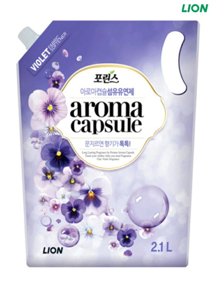 Lion AROMA CAPSULE 2.1kg Кондиционер для белья с ароматом фиалки