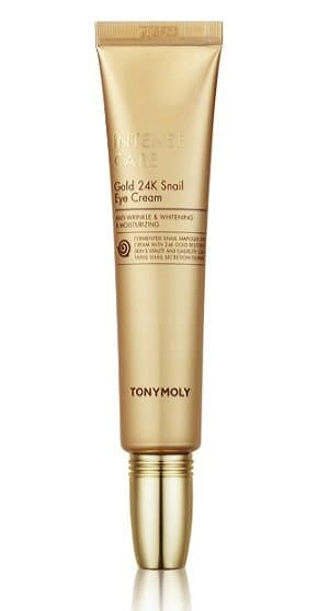 Tonymoly Крем для глаз Intense Care Gold 24K Snail Eye Cream с золотом и муцином улитки, 30 мл.