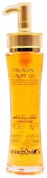 3W Clinic Эссенция для лица Collagen & Luxury Gold Revitalizing Comfort с коллагеном и коллоидным золотом, 150 мл.