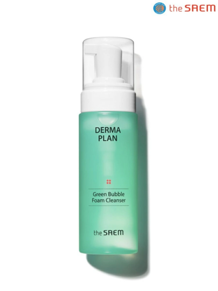 The Saem Пенка Derma Plan Green Bubble Foam Cleanser, 150 мл.