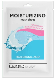 L.Sanic Тканевая маска увлажняющая с гиалуроновой кислотой Hyaluronic Acid Moisturizing Mask Sheet, 25мл