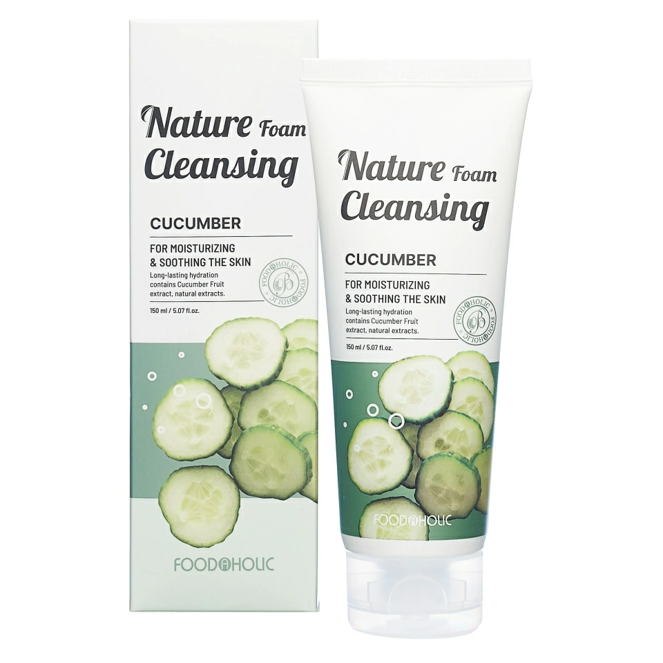 Foodaholic Nature Пенка для лица Nature Foam Cleansing Cucumber (150 мл.)