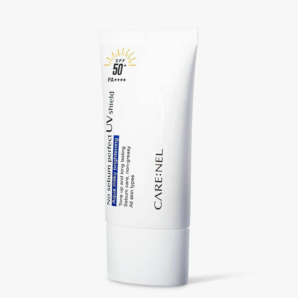 Care:nel Sun Крем для лица солнцезащитный матирующий No sebum perfect UV shield SPF 50+ / PA++++