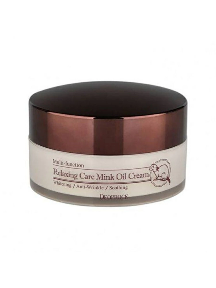 Deoproce Расслабляющий крем для лица Relaxing Care Mink Oil Cream, 100 гр.