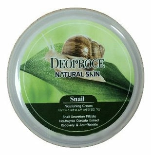Deoproce Крем для лица и тела Natural Skin Snail Nourishing Cream с муцином улитки, 100 гр.