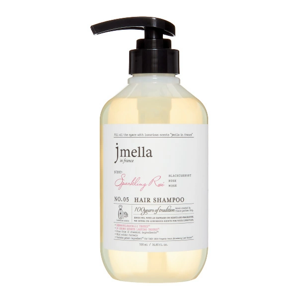 Jmella IN FRANCE SPARKLING ROSE HAIR SHAMPOO Шампунь для волос "Чёрная смородина, роза, мускус"