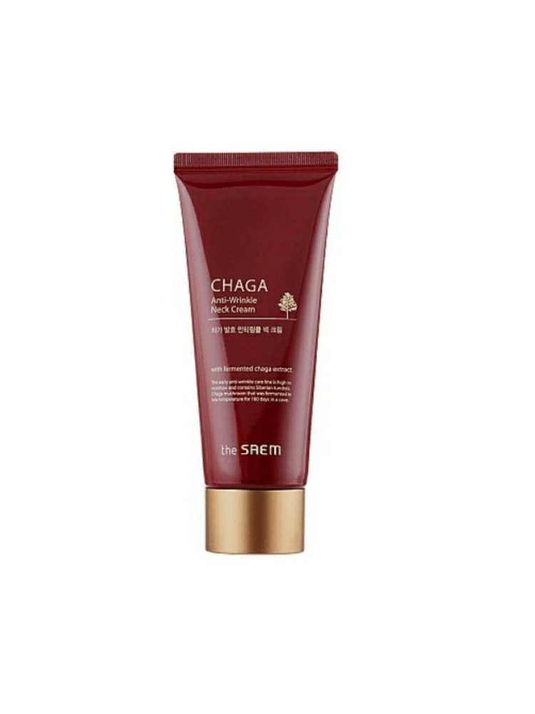 The Saem Антивозрастной крем для шеи Chaga Anti-wrinkle Neck Cream, 100 мл.