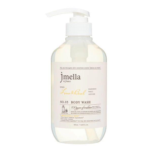 Jmella IN FRANCE LIME & BASIL BODY WASH Гель для душа "Лайм и базилик"