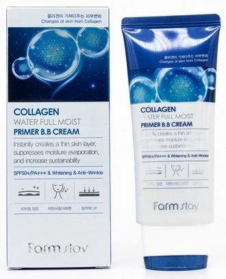 FarmStay Collagen Water Full Moist Primer B.B Cream SPF 50/PA+++, 50g