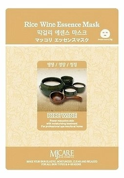 Тканевая маска для лица Макколе (рисовое вино) Makgeolli Essence Mask, 23 гр.