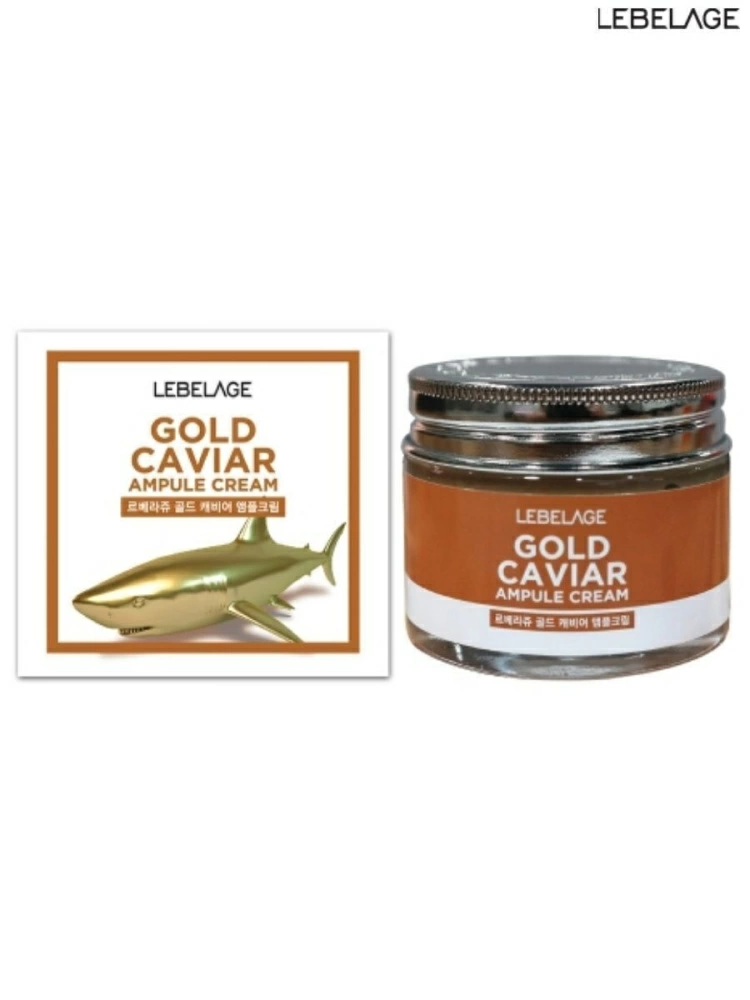 Крем для лица Lebelage Gold Caviar Ampule Cream с экстрактом икры, 70 мл.