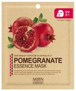 Тканевая маска для лица Mijin Essence Mask Pomegranate, 25 гр.