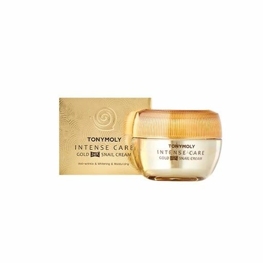 Tonymoly INTENSE CARE GOLD 24K SNAIL CREAM Крем для лица с муцином улитки и коллоидным золотом