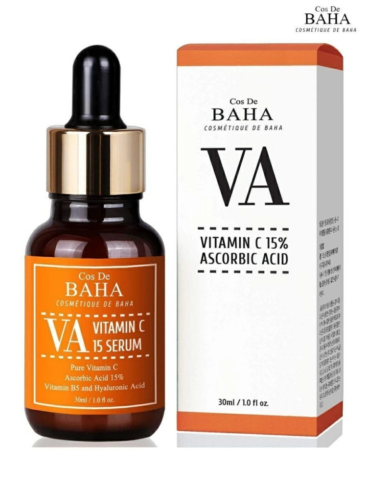 Cos De Baha Сыворотка для улучшения цвета лица и разглаживания кожи Vitamin C Serum VA, 30 мл.