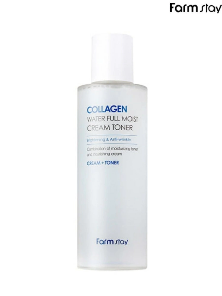 FarmStay Кремовый тонер Collagen Water Full Moist Cream Toner с коллагеном, 210 мл.