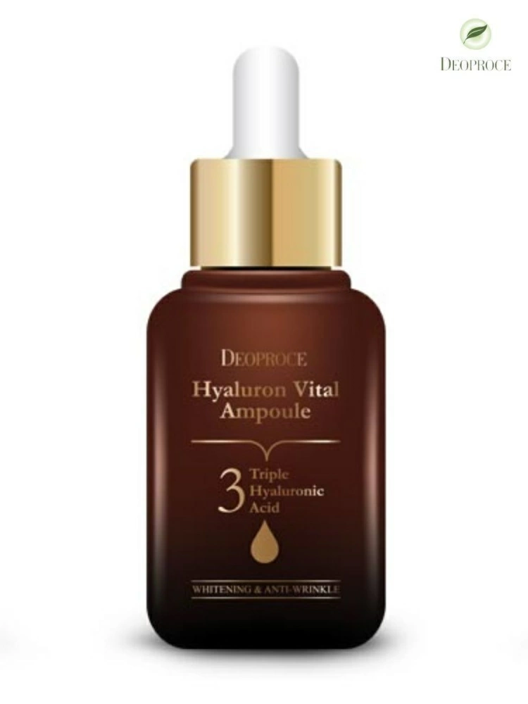 Deoproce Гиалуроновая сыворотка для лица Hyaluron Vital Ampoule, ампульная, 50 мл.