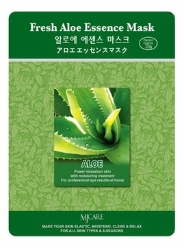 Тканевая маска для лица алоэ Mijin Fresh Aloe Essence Mask, 23 гр.