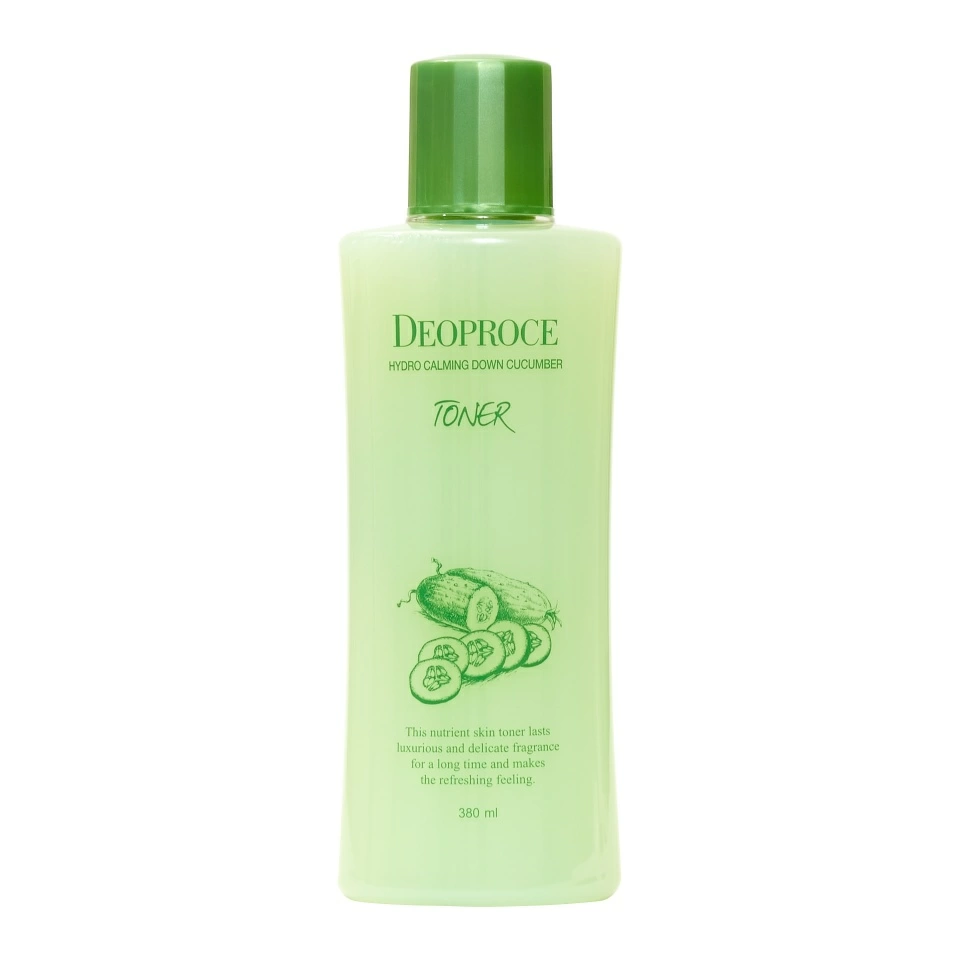 Deoproce HYDRO CALMING DOWN CUCUMBER TONER Увлажняющий успокаивающий тонер для лица с экстрактом огурца