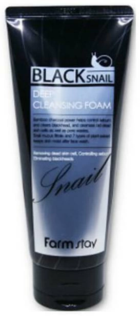 FarmStay Black Snail Deep Cleansing Foam, 180 мл.