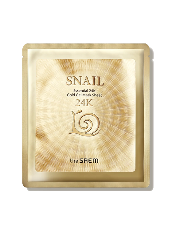 The Saem Гелевая маска Snail Essential 24K Gold Gel Mask Sheet, 1 шт.