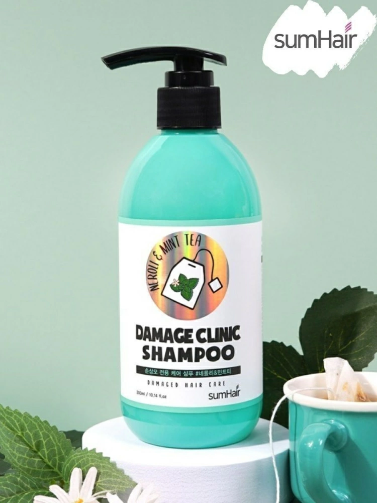 Шампунь SUMHAIR Damage Clinic Shampoo Neroli & Mint Tea, 300 мл.