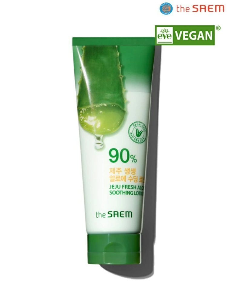 The Saem Лосьон Jeju Fresh Aloe Soothing Lotion 90%, 250 мл.