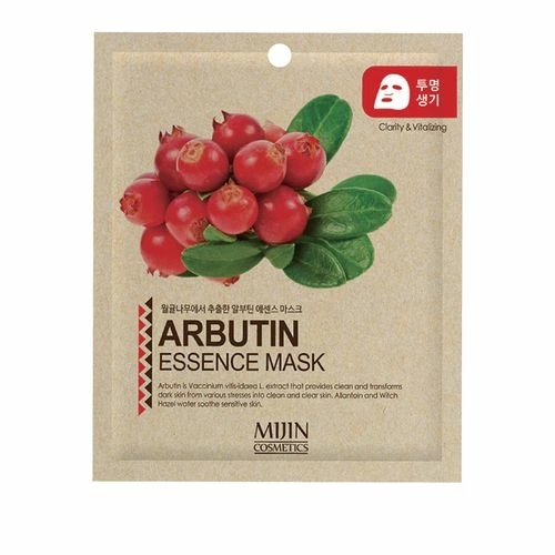 Тканевая маска для лица Mijin Essence Mask Arbutin, 25 гр.