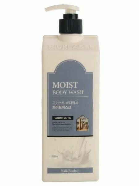 MilkBaobab Гель Moist Body Wash White Musk, 800 мл.