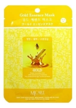 Тканевая маска для лица Mijin Gold Essence Mask с золотом, 23 гр.