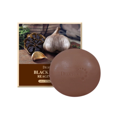 Deoproce Мыло для умывания Soap Black Garlic с экстрактом черного чеснока, 100 гр.