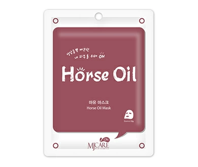 Mijin Тканевая маска для лица с лошадиным жиром Mj Care On Horse Oil Mask, 22 гр.