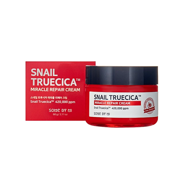 Some By Mi SNAIL TRUECICA MIRACLE REPAIR CREAM Восстанавливающий крем для лица с экстрактом центеллы азиатской и муцином улитки