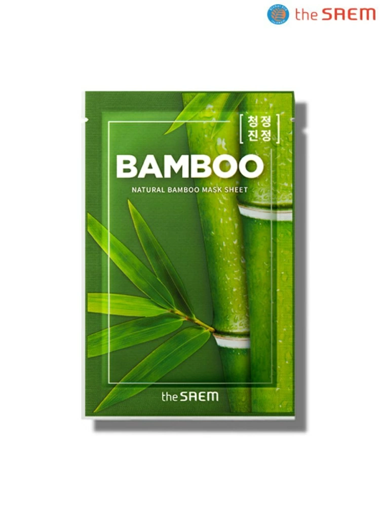 The Saem Тканевая маска Natural Bamboo Mask Sheet, 21 мл.