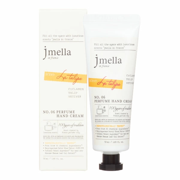 Jmella IN FRANCE LA TULIPE PERFUME HAND CREAM Крем для рук "Тюльпан, альпийская фиалка, ветивер"