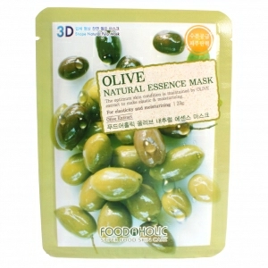 Foodaholic Тканевая маска для лица 3D Natural Essence Mask Olive, 23 мл.