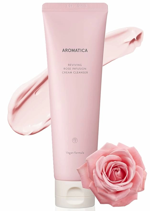 Aromatica Пенка кремовая Reviving Rose Infusion Cream Cleanser с экстрактом розы, 145 гр.